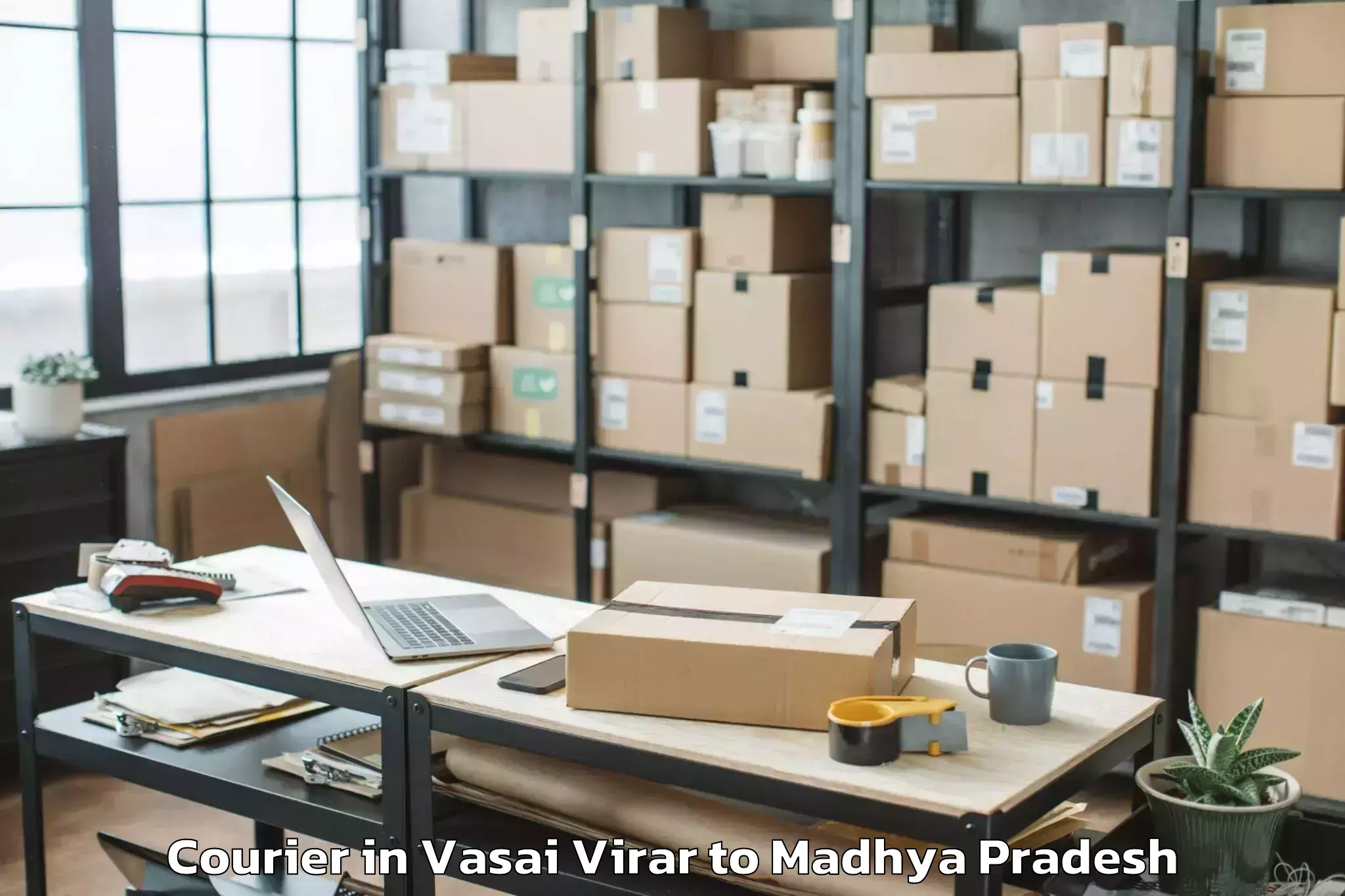 Easy Vasai Virar to Chanderi Courier Booking